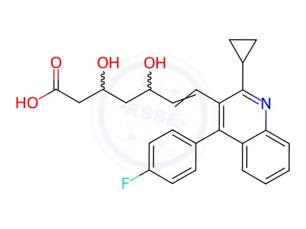 Chemical structure of Pitavastatin Calcium Impurity 3 Monomer