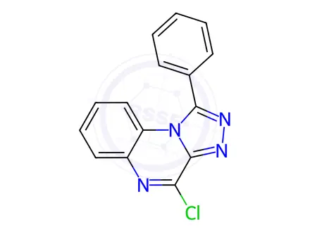 Chemical structure of 4-Chloro-1-phenyl-[1,2,4]triazolo[4,3-a]quinoxaline