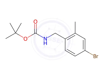 Chemical structure of tert-Butyl 4-bromo-2-methylbenzylcarbamate
