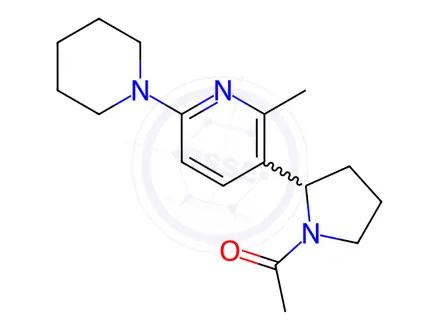 Chemical structure of 1-(2-(2-Methyl-6-(piperidin-1-yl)pyridin-3-yl)pyrrolidin-1-yl)ethanone