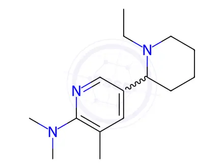 Chemical structure of 5-(1-Ethylpiperidin-2-yl)-N,N,3-trimethylpyridin-2-amine
