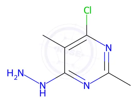 Chemical structure of 4-chloro-6-hydrazinyl-2,5-dimethylpyrimidine