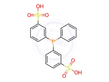 Chemical structure of 3,3'-(phenylphosphanediyl)dibenzenesulfonic acid
