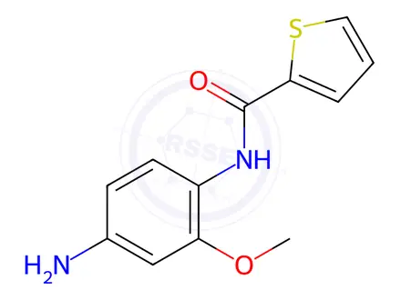Chemical structure of THIOPHENE-2-CARBOXYLIC ACID (4-AMINO-2-METHOXY-PHENYL)-AMIDE
