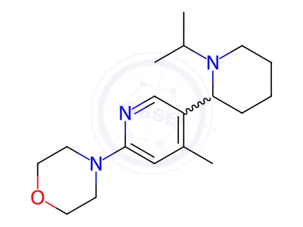 Chemical structure of 4-(5-(1-Isopropylpiperidin-2-yl)-4-methylpyridin-2-yl)morpholine