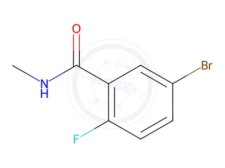 Chemical structure of 5-bromo-2-fluoro-N-methylbenzamide