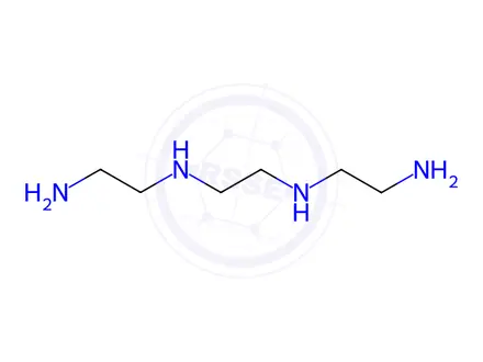 Chemical structure of 2-Propenenitrile, polymer with N1,N2-bis(2-aminoethyl)-1,2-ethanediamine and 2-methyloxirane