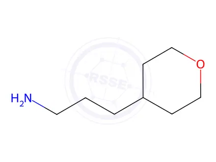 Chemical structure of 3-(Tetrahydro-2H-pyran-4-yl)propan-1-amine hydrochloride