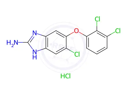 Chemical structure of Aminotriclabendazole hydrochloride