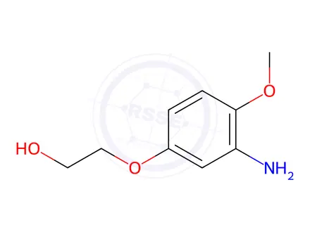 Chemical structure of Ethanol, 2-(3-amino-4-methoxyphenoxy)-(9CI)