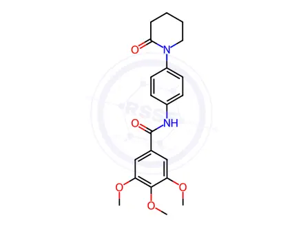 Chemical structure of 3,4,5-Trimethoxy-N-(4-(2-oxopiperidin-1-yl)phenyl)benzamide