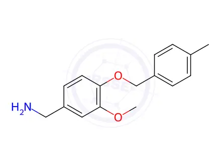 Chemical structure of (3-Methoxy-4-((4-methylbenzyl)oxy)phenyl)methanamine