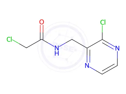 Chemical structure of 2-Chloro-N-((3-chloropyrazin-2-yl)methyl)acetamide