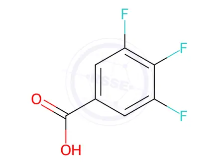 Chemical structure of 3,4,5-Trifluorobenzoic Acid