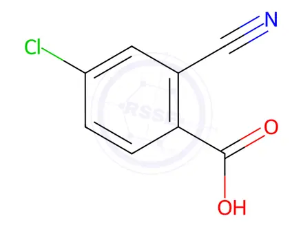 Chemical structure of 4-Chloro-2-cyanobenzoic acid
