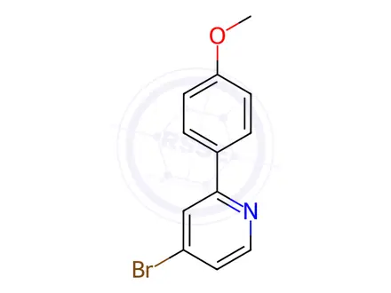 Chemical structure of 4-Bromo-2-(4-methoxyphenyl)pyridine