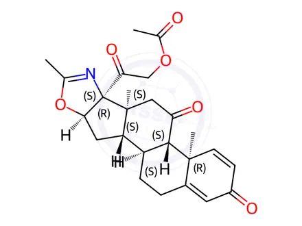 Chemical structure of Deflazacort Impurity 1