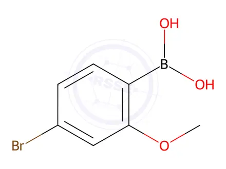 Chemical structure of (4-Bromo-2-methoxyphenyl)boronic acid