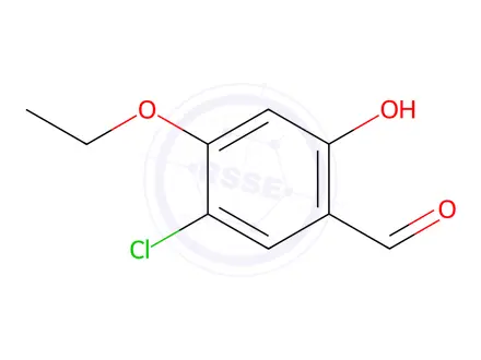 Chemical structure of 5-Chloro-4-ethoxy-2-hydroxybenzaldehyde