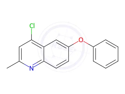 Chemical structure of 4-Chloro-2-methyl-6-phenoxyquinoline