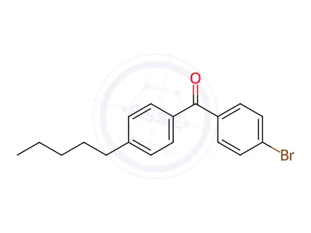 Chemical structure of 4-Bromo-4'-n-pentylbenzophenone
