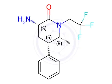 Chemical structure of Ubrogepant Impurity 1