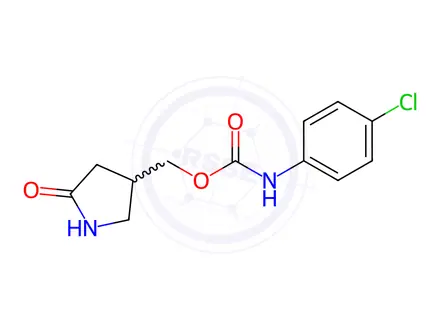 Chemical structure of (5-Oxopyrrolidin-3-yl)methyl (4-chlorophenyl)carbamate