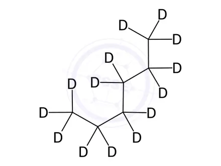 Chemical structure of n-Hexane-d14