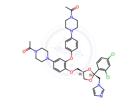 Chemical structure of Ketoconazole Impurity 14