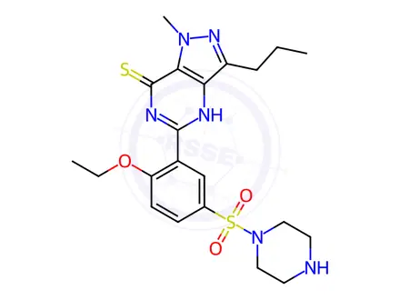 Chemical structure of Desmethylthiosildenafil
