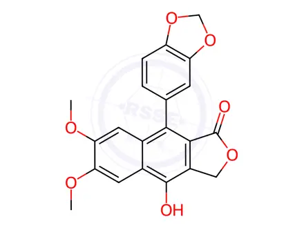 Chemical structure of Diphyllin