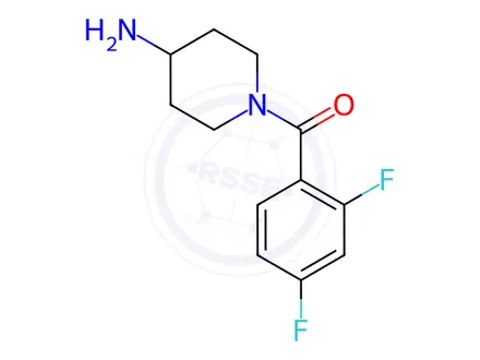 Chemical structure of (4-Aminopiperidin-1-yl)(2,4-difluorophenyl)methanone