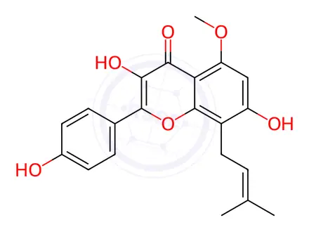 Chemical structure of Sophoflavescenol