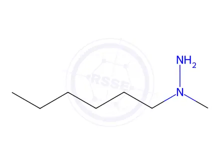 Chemical structure of Hydrazine, 1-hexyl-1-methyl-