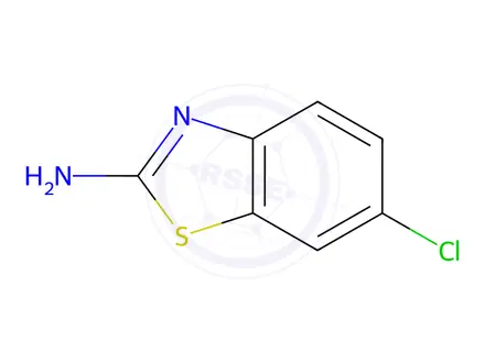 Chemical structure of 2-Amino-6-chlorobenzothiazole
