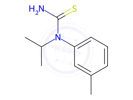 Chemical structure of Thiourea, N-(1-methylethyl)-N-(3-methylphenyl)-