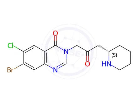 Chemical structure of Halofuginone RC 6 (Base)
