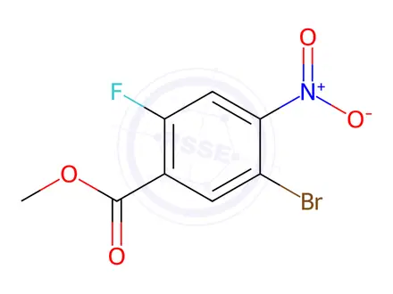 Chemical structure of Methyl 5-bromo-2-fluoro-4-nitrobenzoate