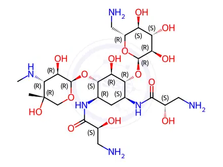 Chemical structure of Isepamicin Impurity 11