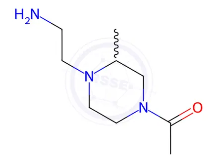 Chemical structure of 1-(4-(2-Aminoethyl)-3-methylpiperazin-1-yl)ethanone