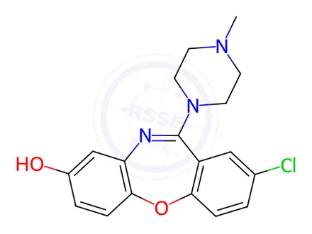 Chemical structure of Loxapine Impurity 8 (8-Hydroxy Loxapine)