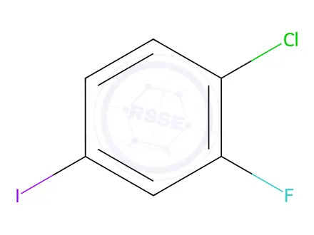 Chemical structure of 4-CHLORO-3-FLUOROIODOBENZENE