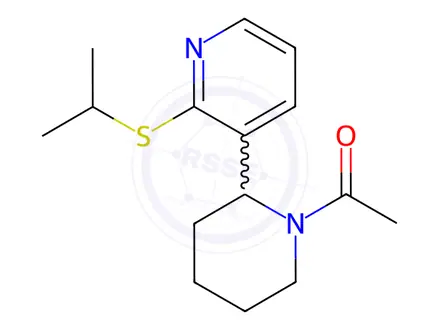 Chemical structure of 1-(2-(2-(Isopropylthio)pyridin-3-yl)piperidin-1-yl)ethanone