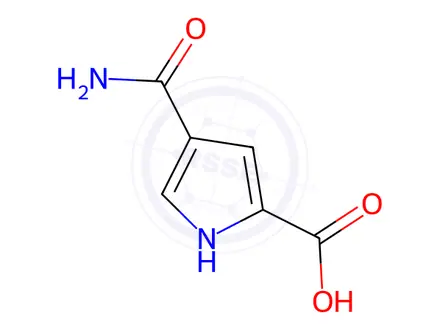 Chemical structure of 4-Carbamoyl-1H-pyrrole-2-carboxylic Acid (10% inorganics)