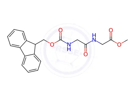 Chemical structure of Glycine, N-[(9H-fluoren-9-ylmethoxy)carbonyl]glycyl-, methyl ester