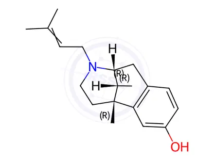 Chemical structure of Pentazocine, 1.0 mg/mL in Methanol