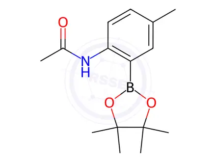 Chemical structure of N-(4-Methyl-2-(4,4,5,5-tetramethyl-1,3,2-dioxaborolan-2-yl)phenyl)acetamide
