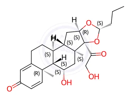 Chemical structure of Budesonide Impurity 46