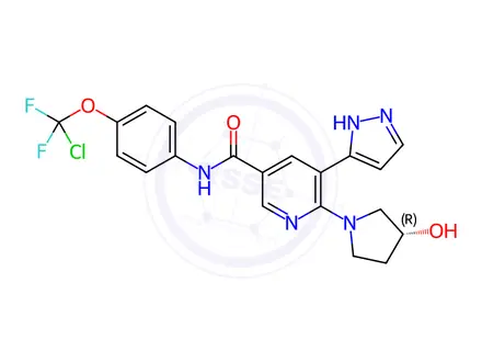 Chemical structure of Asciminib Hydrochloride