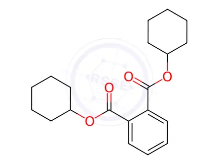 Chemical structure of Phthalic acid, bis-cyclohexyl ester